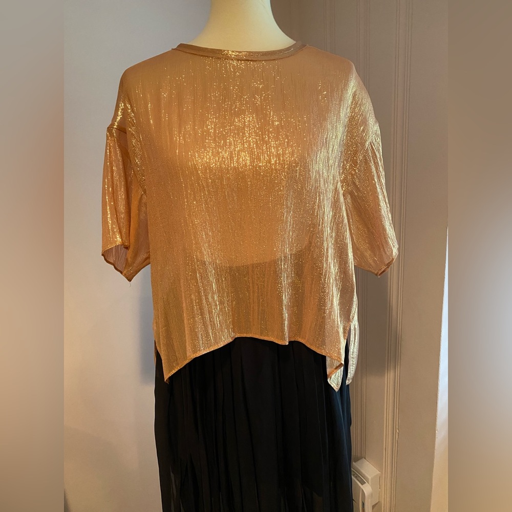 Giada Forte  or Forte Forte bronze blouse NWT SIZE SMALL